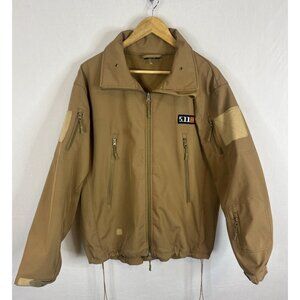5.11 Tactical Jacket XL Tan Fleece Lined Full Zip Utility Outdoor